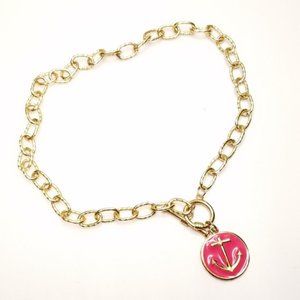 Fornash Anchor Necklace Nautical Pink
